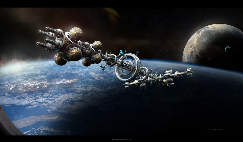 Illustration for article titled Here are some fantastic starships to make you dream about the future